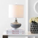 Jonathan Y Kamille 18" Glass and Lucite LED Table Lamp