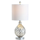 Jonathan Y Lawrence 20.5" Glass/Metal LED Table Lamp