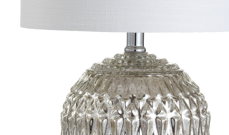 Jonathan Y Krister 20.5" Glass/Metal LED Table Lamp