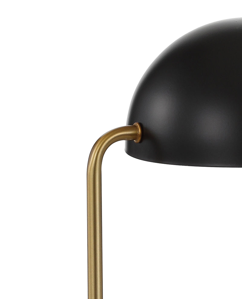 Jonathan Y Porter 13.5" Art Deco Dome Lamp with Marble Base