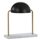 Jonathan Y Porter 13.5" Art Deco Dome Lamp with Marble Base