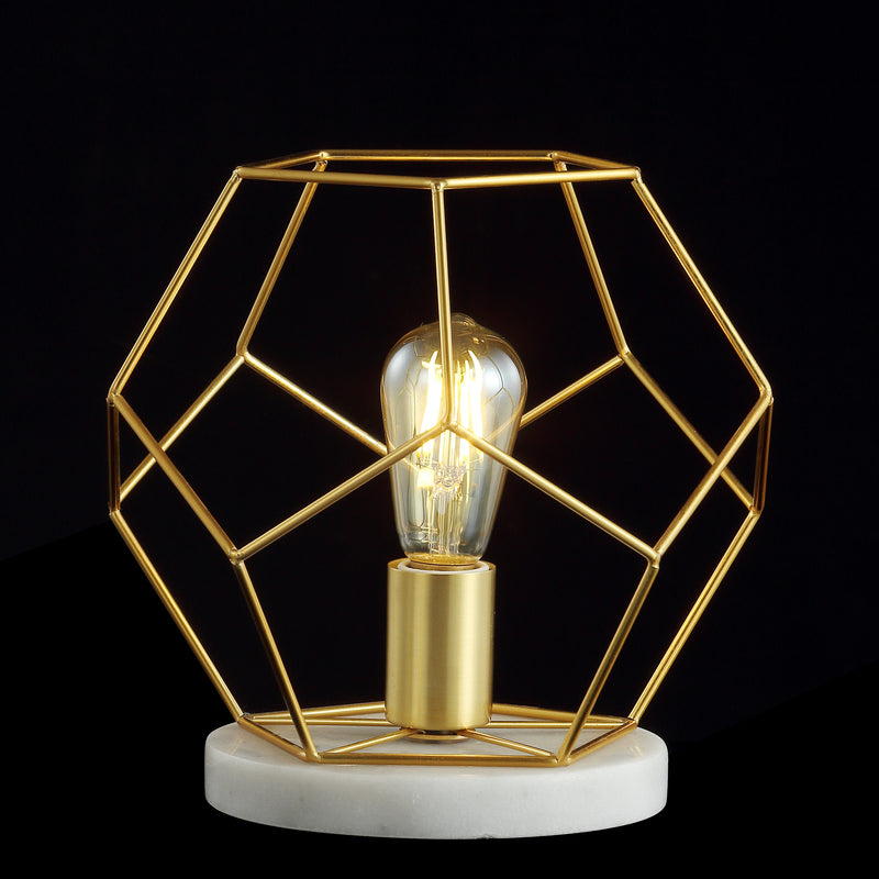 Jonathan Y James 10" Metal/Marble LED Table Lamp