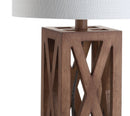 Jonathan Y Stewart 21.5" Wood LED Table Lamp