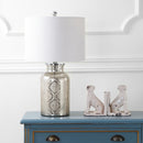 Jonathan Y Emilia 24.5" Trellis Pattern Glass LED Table Lamp