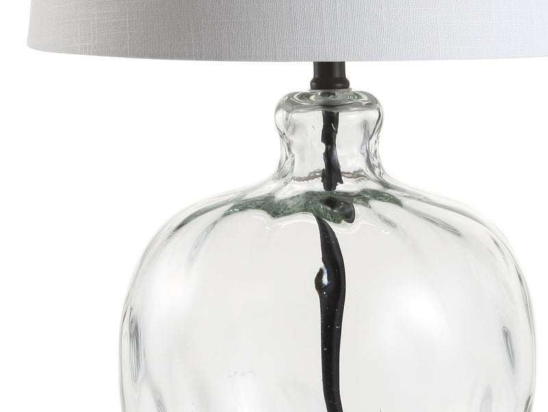 Jonathan Y Rae 26.5" Glass/Metal LED Table Lamp