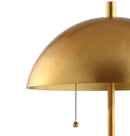 Jonathan Y Ella 20.7" Dome Metal with Marble Base LED Table Lamp
