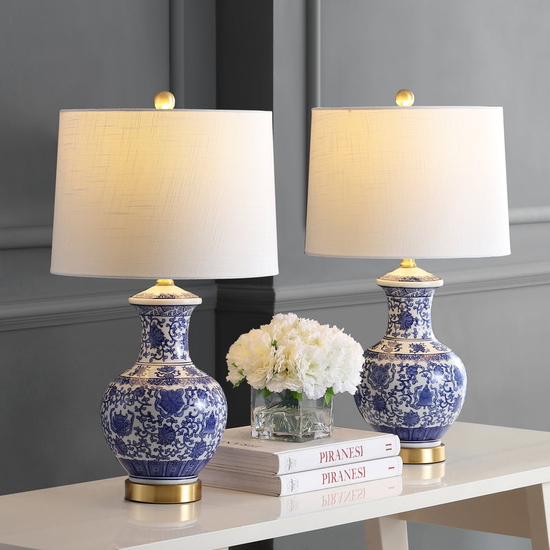 Jonathan Y Jennifer 25.25" Ceramic/Metal LED Table Lamp