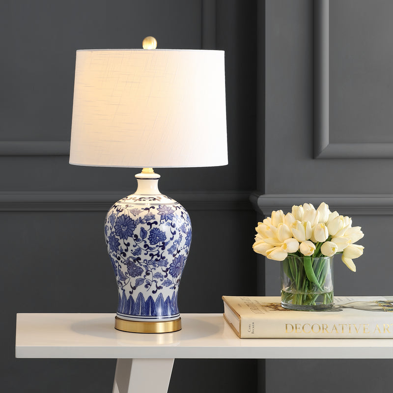 Jonathan Y Jennifer 25.75" Ceramic/Metal LED Table Lamp