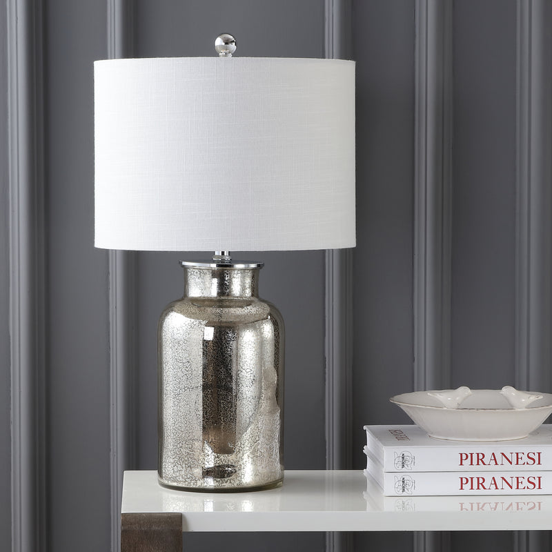 Jonathan Y Esmee 24.5" Mercury Glass LED Table Lamp