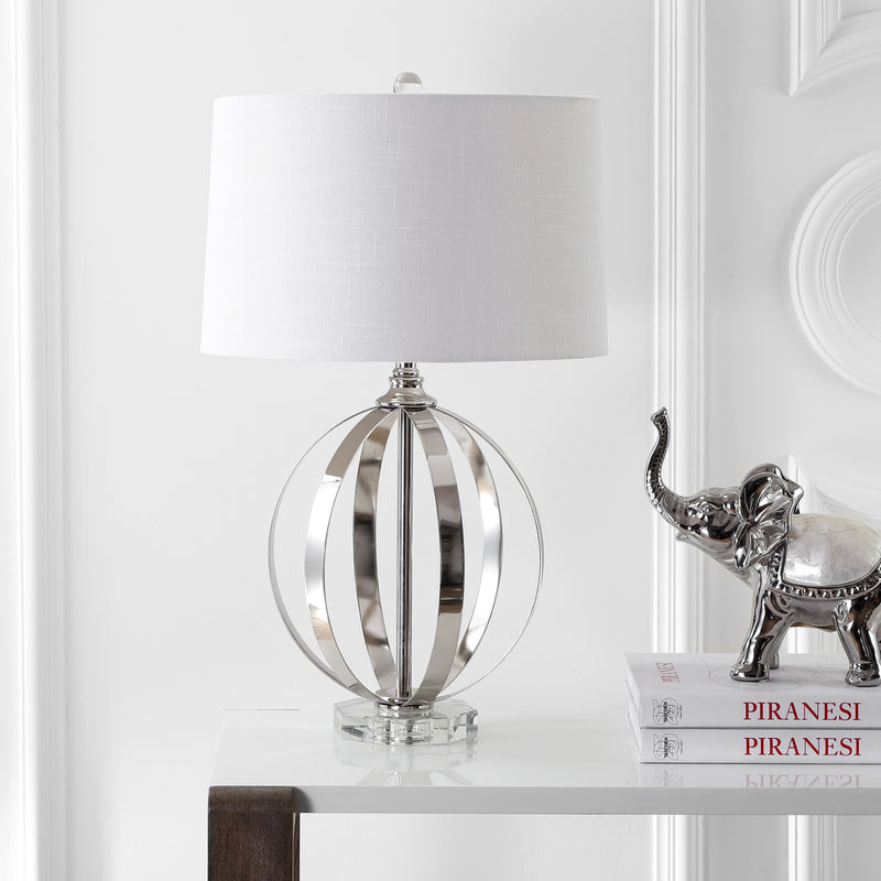 Jonathan Y Logan 26" Metal Orb LED Table Lamp