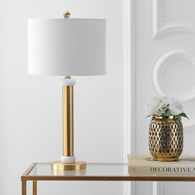 Jonathan Y Gregory 27" Metal/Marble LED Table Lamp