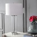 Jonathan Y Harper 29" Glass LED Table Lamp