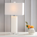 Jonathan Y Tiggie 27" Alabaster LED Table Lamp
