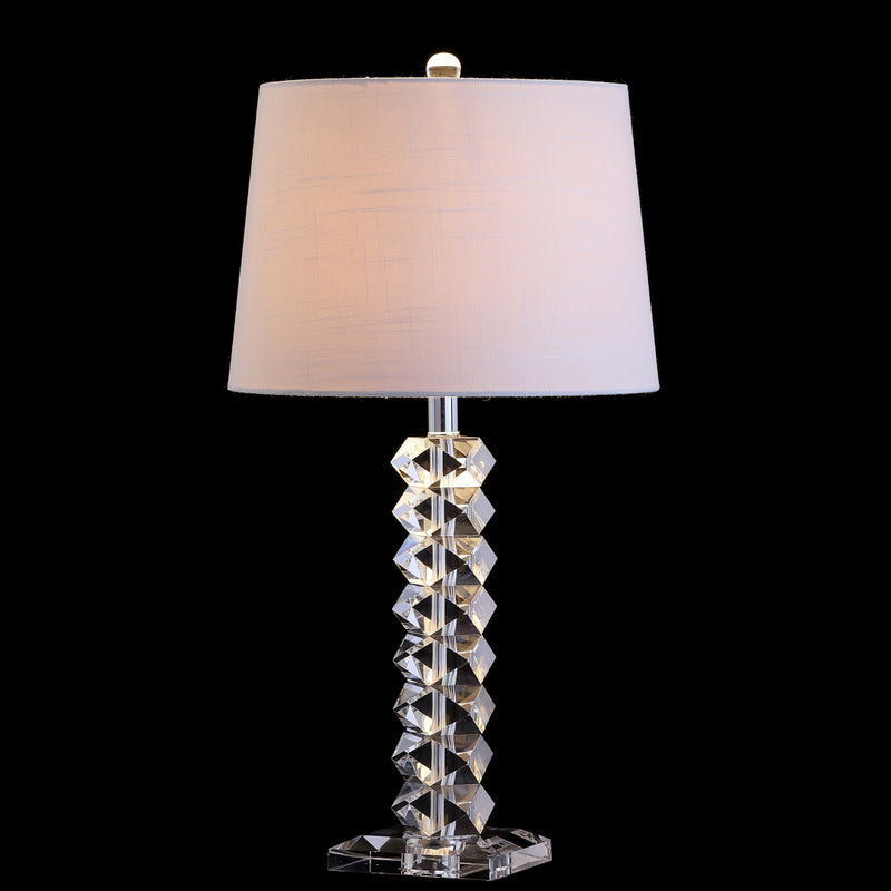 Jonathan Y Julia 25.5" Crystal LED Table Lamp
