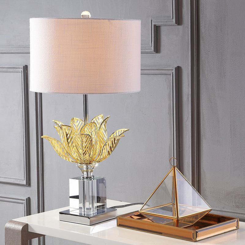 Jonathan Y Mia 24.5" Crystal LED Table Lamp