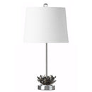 Jonathan Y Amelia Lotus 25" Crystal LED Table Lamp