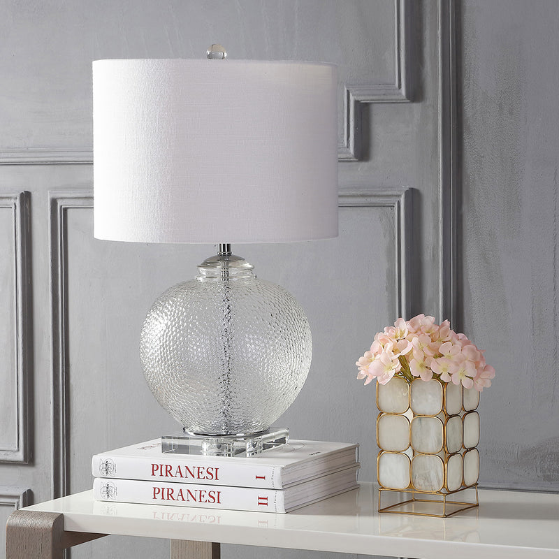 Jonathan Y Avery 24" Glass / Crystal LED Table Lamp