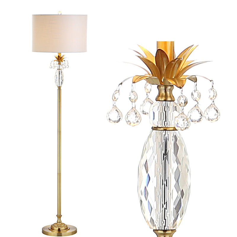 Jonathan Y Adalyn 61" Crystal / Metal LED Floor Lamp