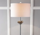 Jonathan Y Amelia Lotus 59" Crystal / Metal LED Floor Lamp