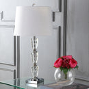 Jonathan Y Ellie 28" Crystal LED Table Lamp