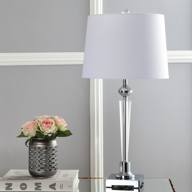 Jonathan Y Foster 28.25" Crystal LED Table Lamp