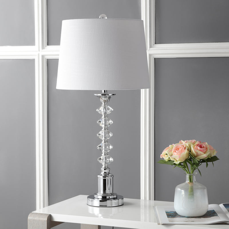 Jonathan Y Kinsley 28" Crystal LED Table Lamp