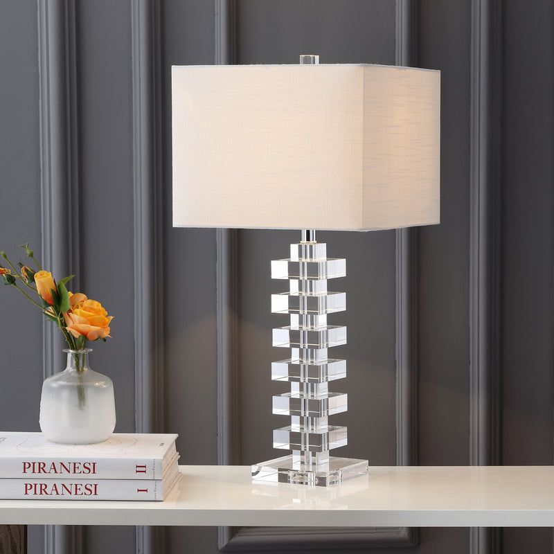 Jonathan Y June 28" Crystal LED Table Lamp