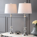 Jonathan Y Elizabeth 33" Crystal/Metal LED Table Lamp