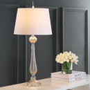 Jonathan Y Chloe 32.5" Glass LED Table Lamp