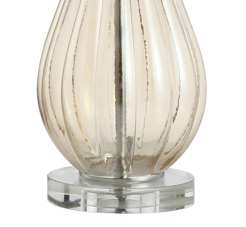 Jonathan Y Dew Drop 32.75" Glass/Crystal LED Table Lamp