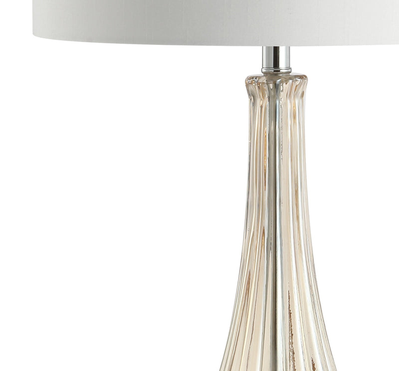 Jonathan Y Dew Drop 32.75" Glass/Crystal LED Table Lamp