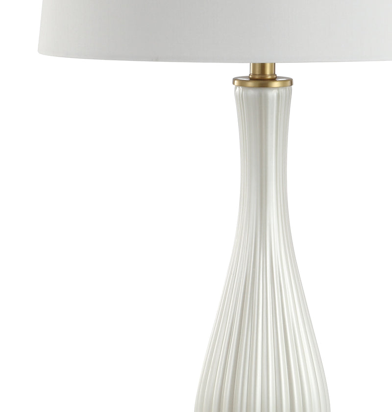 Jonathan Y Gillian 33.7" Glass LED Table Lamp