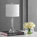 Jonathan Y Dana 19.5" Crystal Column/Metal LED Table Lamp