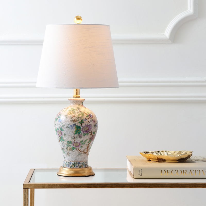 Jonathan Y Grace 24" Floral LED Table Lamp