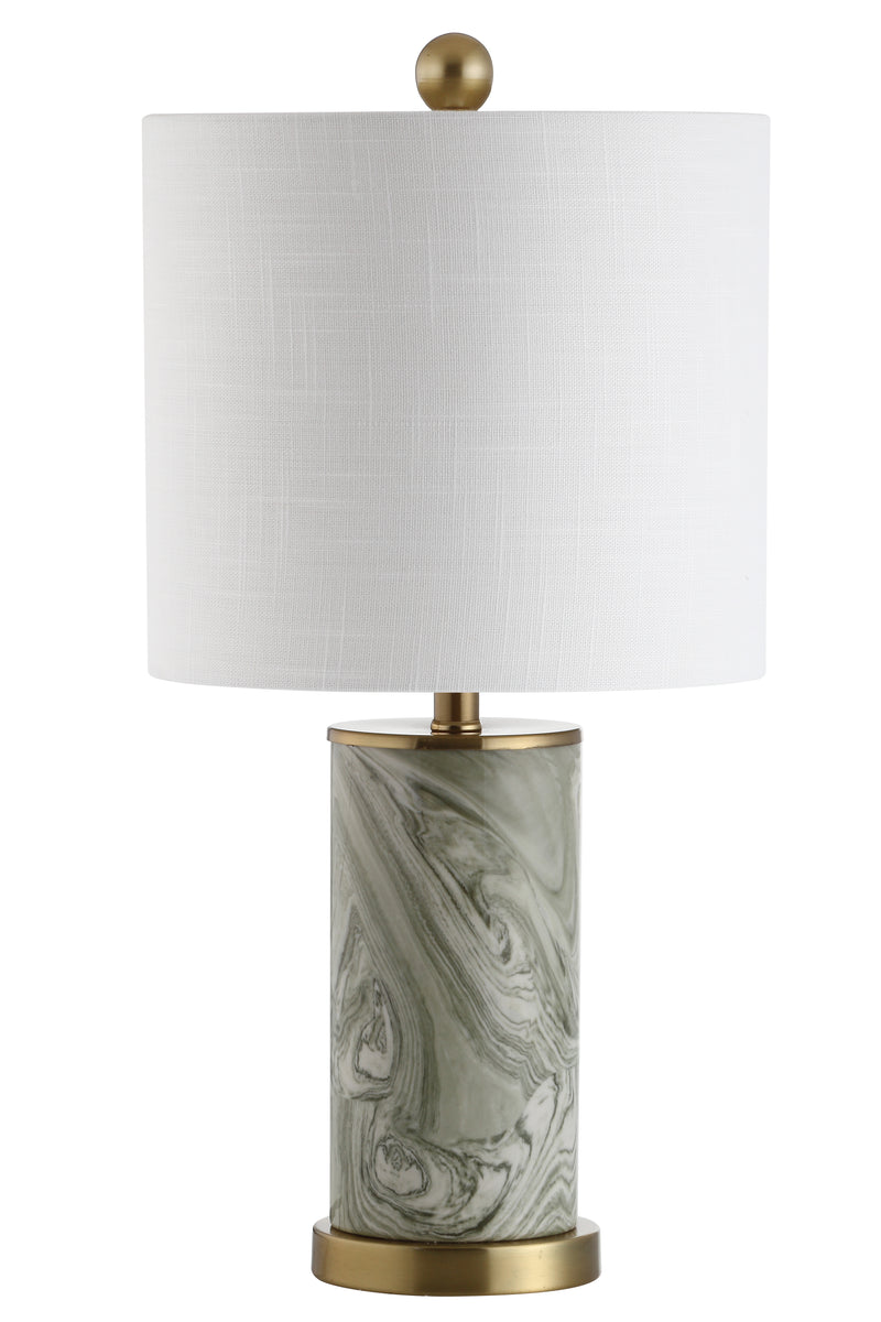 Jonathan Y Swirl 20.5" Ceramic LED Table Lamp