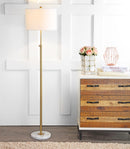 Jonathan Y June 65" Adjustable Metal/Marble LED Floor Lamp