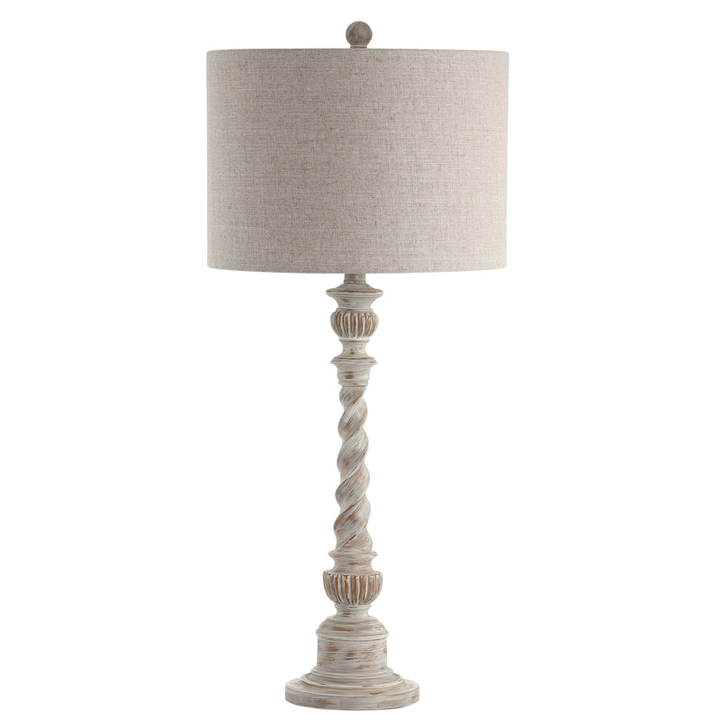 Jonathan Y Regent 33" Rustic Resin LED Table Lamp