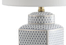 Jonathan Y Cleo 21.5" Ceramic/Metal Ginger Jar LED Table Lamp