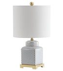 Jonathan Y Cleo 21.5" Ceramic/Metal Ginger Jar LED Table Lamp