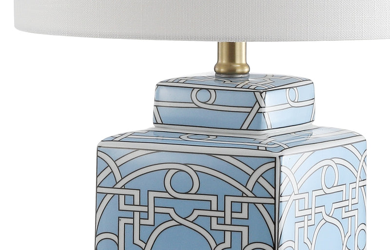 Jonathan Y Catherine 22" Ceramic/Metal Ginger Jar LED Table Lamp