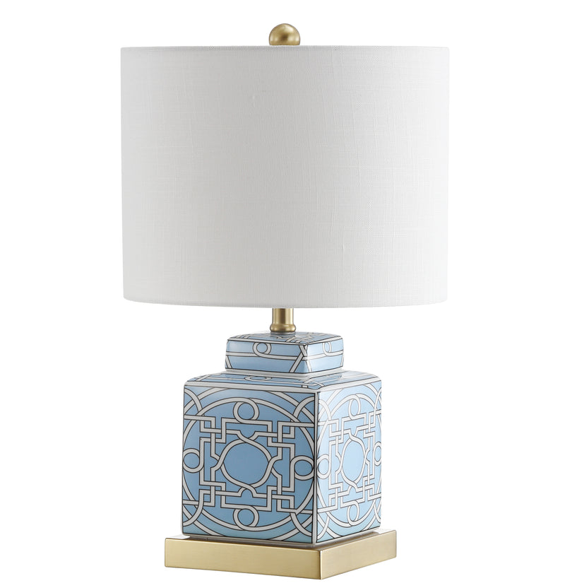 Jonathan Y Catherine 22" Ceramic/Metal Ginger Jar LED Table Lamp