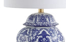 Jonathan Y Gretchen 25" Ginger Jar Ceramic/Metal LED Table Lamp