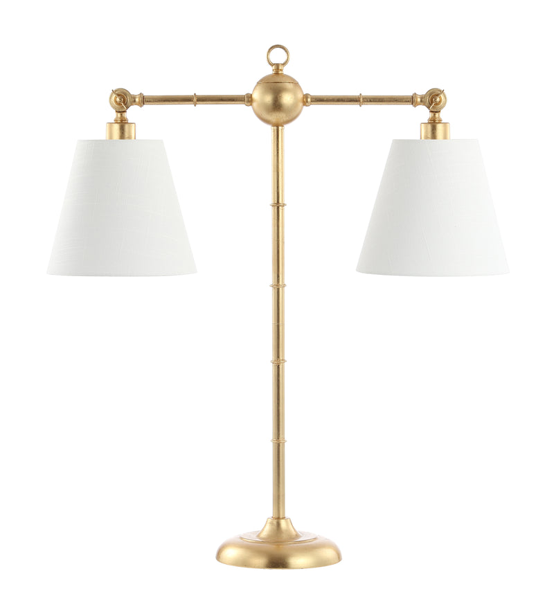 Jonathan Y Ruth 31" 2-Light Library Metal LED Table Lamp