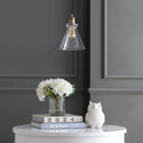 Jonathan Y Goldwater 7.5" Adjustable Drop Metal/Glass LED Pendant