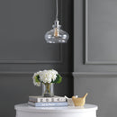 Jonathan Y Wyatt 9.5" Pharmacy Metal/Glass LED Pendant