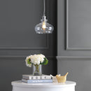 Jonathan Y Wyatt 9.5" Pharmacy Metal/Glass LED Pendant