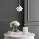 Jonathan Y Kurtz 7.2" Adjustable Drop Metal/Glass LED Pendant