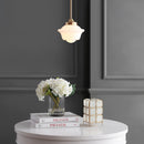 Jonathan Y Kurtz 7.2" Adjustable Drop Metal/Glass LED Pendant