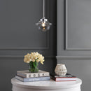 Jonathan Y Kurtz 7.25" Adjustable Drop Metal/Glass LED Pendant