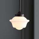 Jonathan Y Kurtz 7.25" Adjustable Drop Metal/Glass LED Pendant